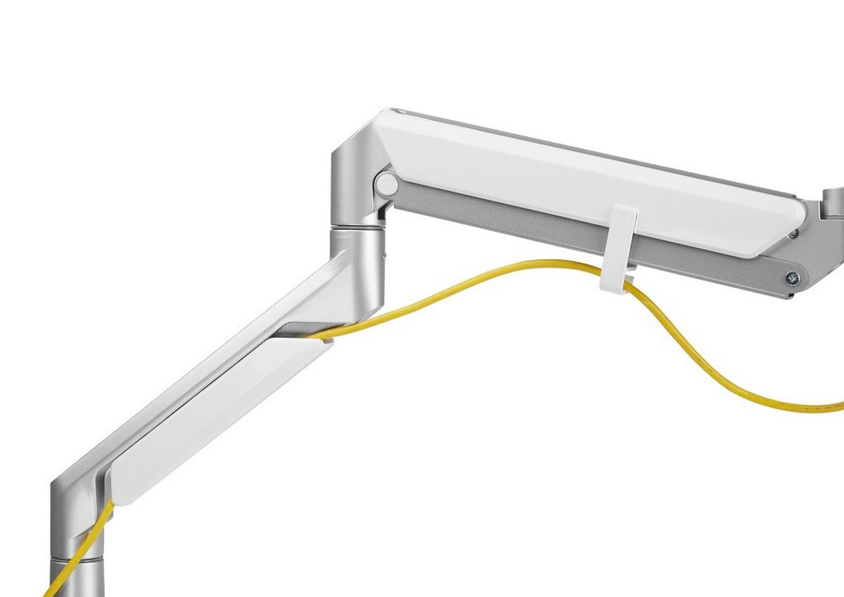 UCHWYT DO MONITORA CLEA 2 - biały/szary, Design, tworzywo sztuczne/metal (110/69,7/11,6cm) - Boxxx