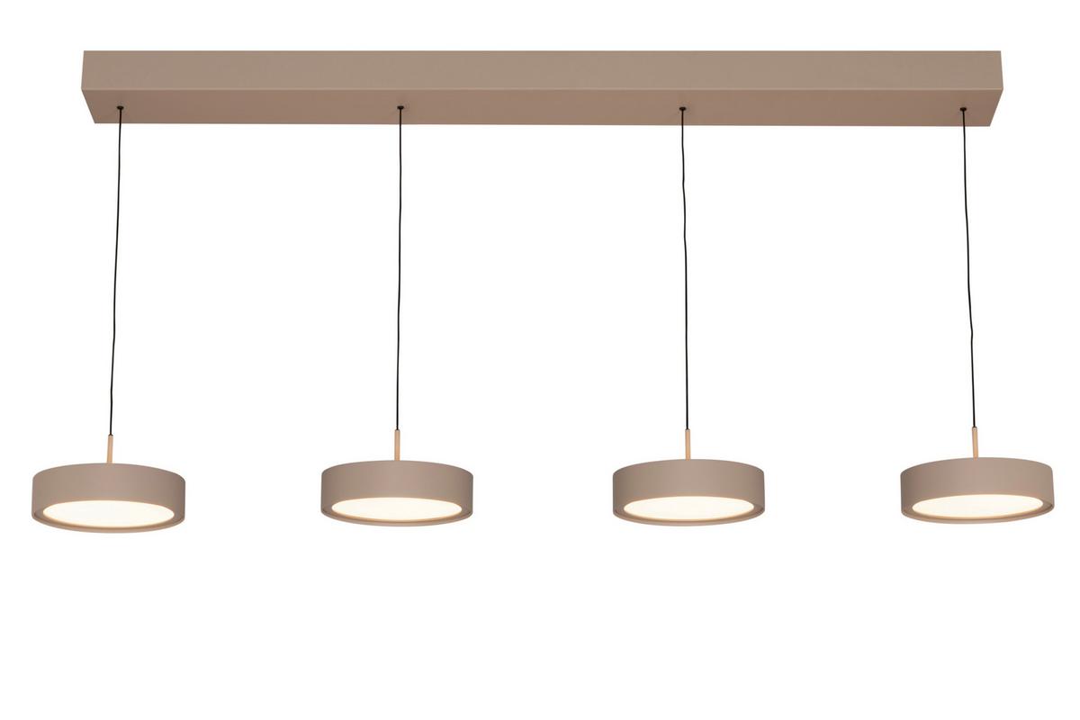 LAMPA WISZĄCA LED BELLEVUE *DK* - kolor piaskowy, Design, metal (118/17,5/180cm) - Dieter Knoll