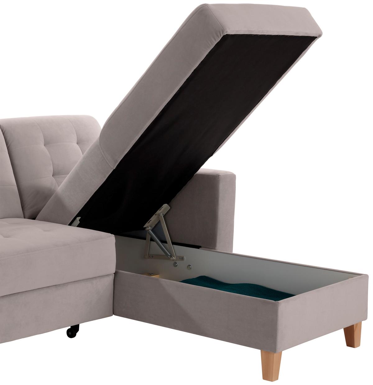 Canapea modulară BERGEN - bej, Design, textil (231/160cm) - Zandiara