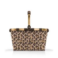 KOSZYK NA ZAKUPY BK6047 - czarny/brązowy, Basics, tworzywo sztuczne/tkanina (49/29/28cm) - Reisenthel