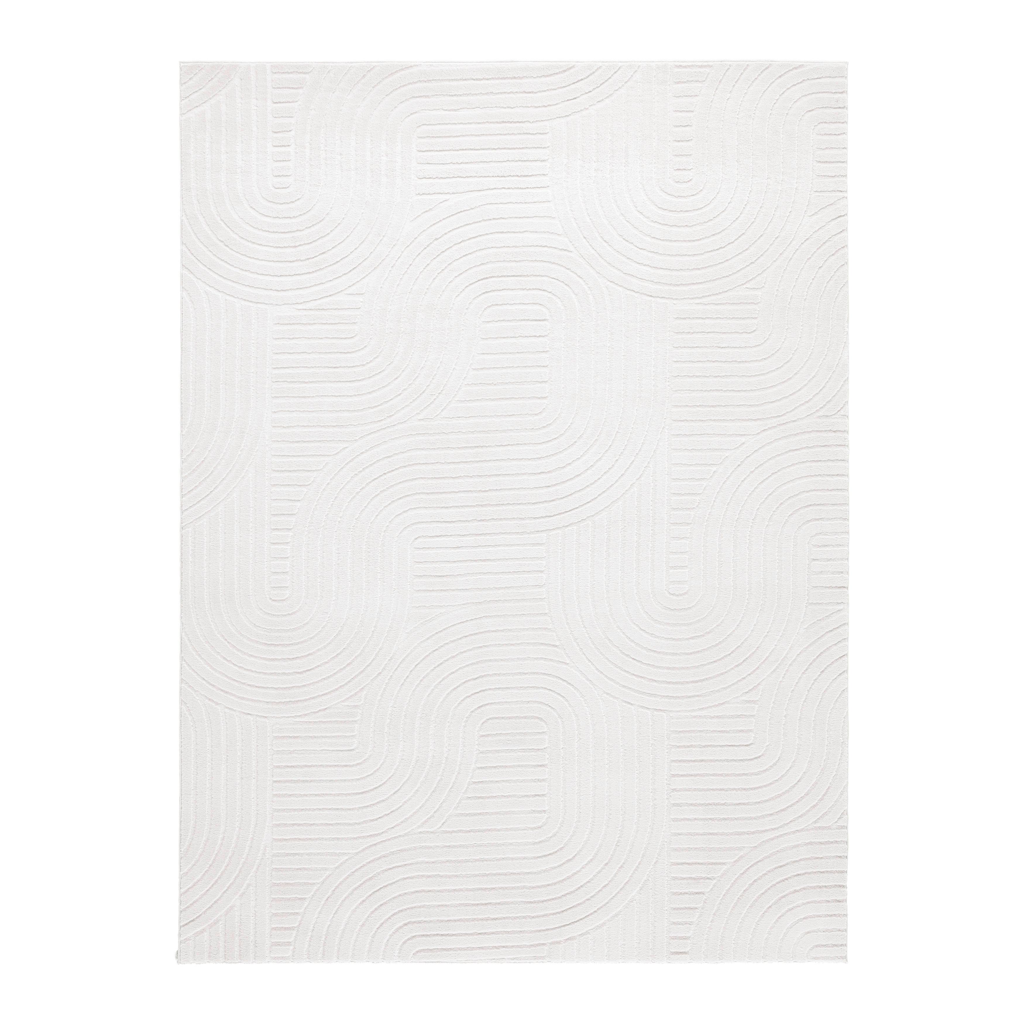 Covor țesut Zen Wave, cca. 160x220cm - crem, Konventionell, textil (160/220cm) - Mömax