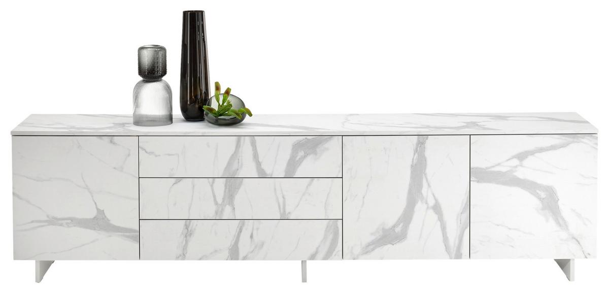 Lowboard in Weiss - Weiss, Design, Holzwerkstoff (230/60/38cm) - Mömax