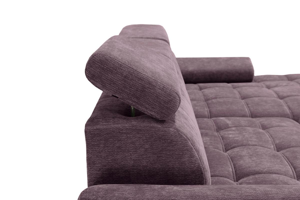 Kutna Garnitura Vegas - boje kupine/crna, Design, drvo/tekstil (294/173cm) - Modern Living
