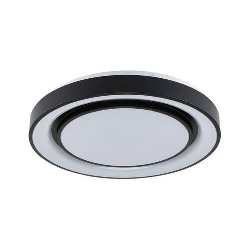 Deckenleuchte Rainbow in Schwarz/Weiß max. 38,5 Watt - Schwarz/Weiß, Design, Kunststoff/Metall (47,5/7cm) - Paulmann