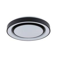Deckenleuchte Rainbow in Schwarz/Weiß max. 38,5 Watt - Schwarz/Weiß, Design, Kunststoff/Metall (47,5/7cm) - Paulmann