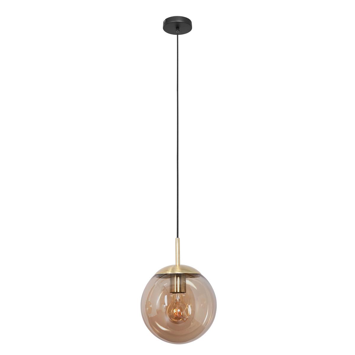 LAMPA WISZĄCA 3498ME BOLLIQUE - kolor mosiężny, Konventionell, metal/szkło (30/180cm)