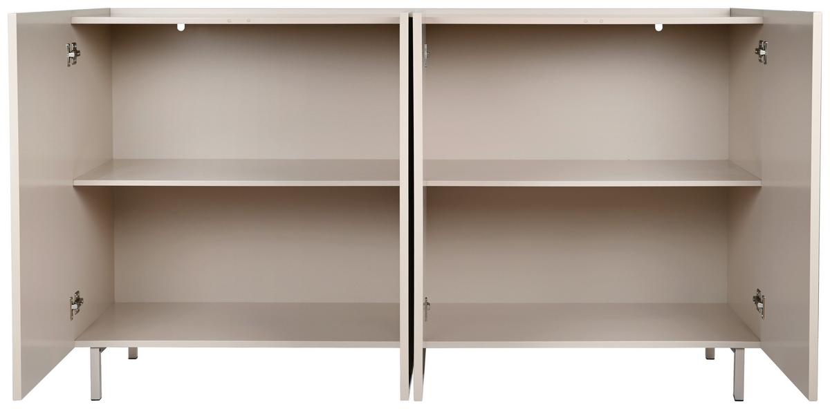 KOMODA SZEROKA SZYMON - beżowy/kaszmir, Design, materiał drewnopochodny/metal (160/89/40cm) - Livetastic