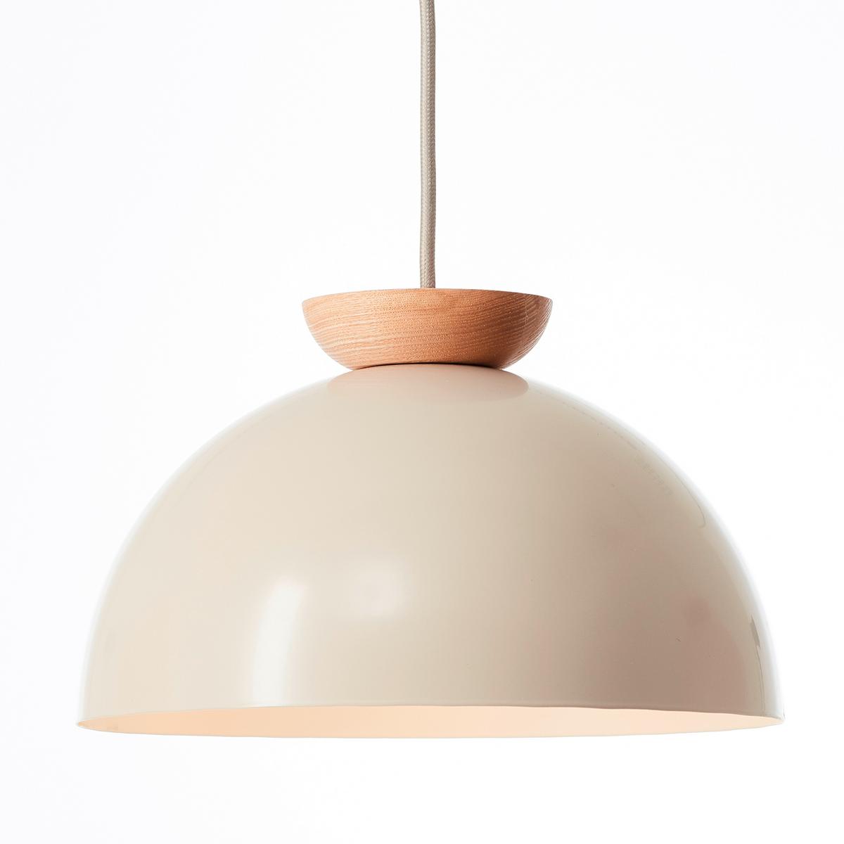 Pendelleuchte Nalam Naturfarben max. 40 Watt - Beige/Naturfarben, Design, Holz/Metall (25/100/100cm) - Brilliant