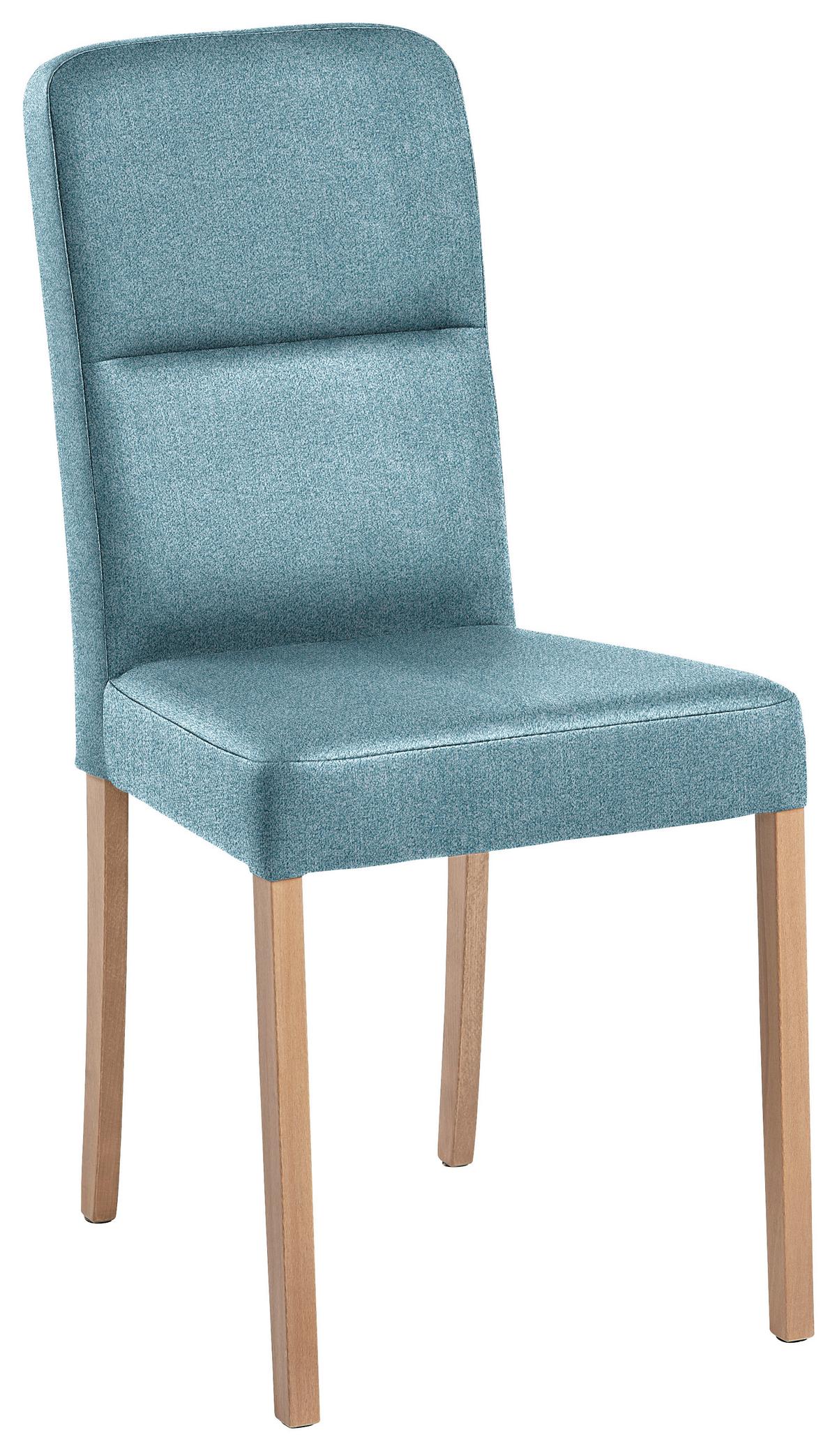 Stuhl in Eichefarbig/Petrol - Eichefarben/Petrol, Basics, Holz/Textil (45/90/55cm) - Based