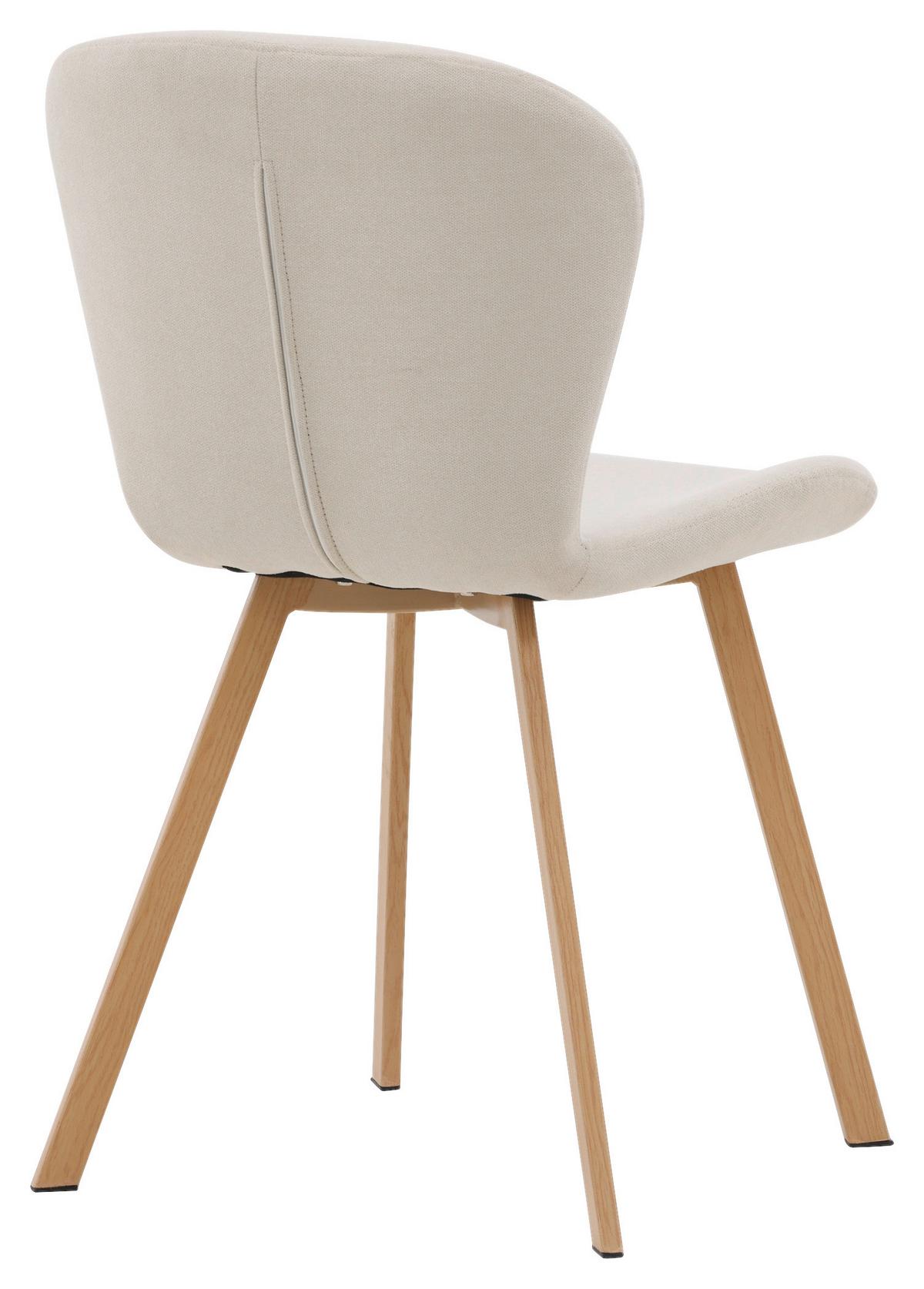 STUHL-SET LILJA - Hellbraun/Beige, Design, Kunststoff/Textil (48/80/50cm) - Livetastic