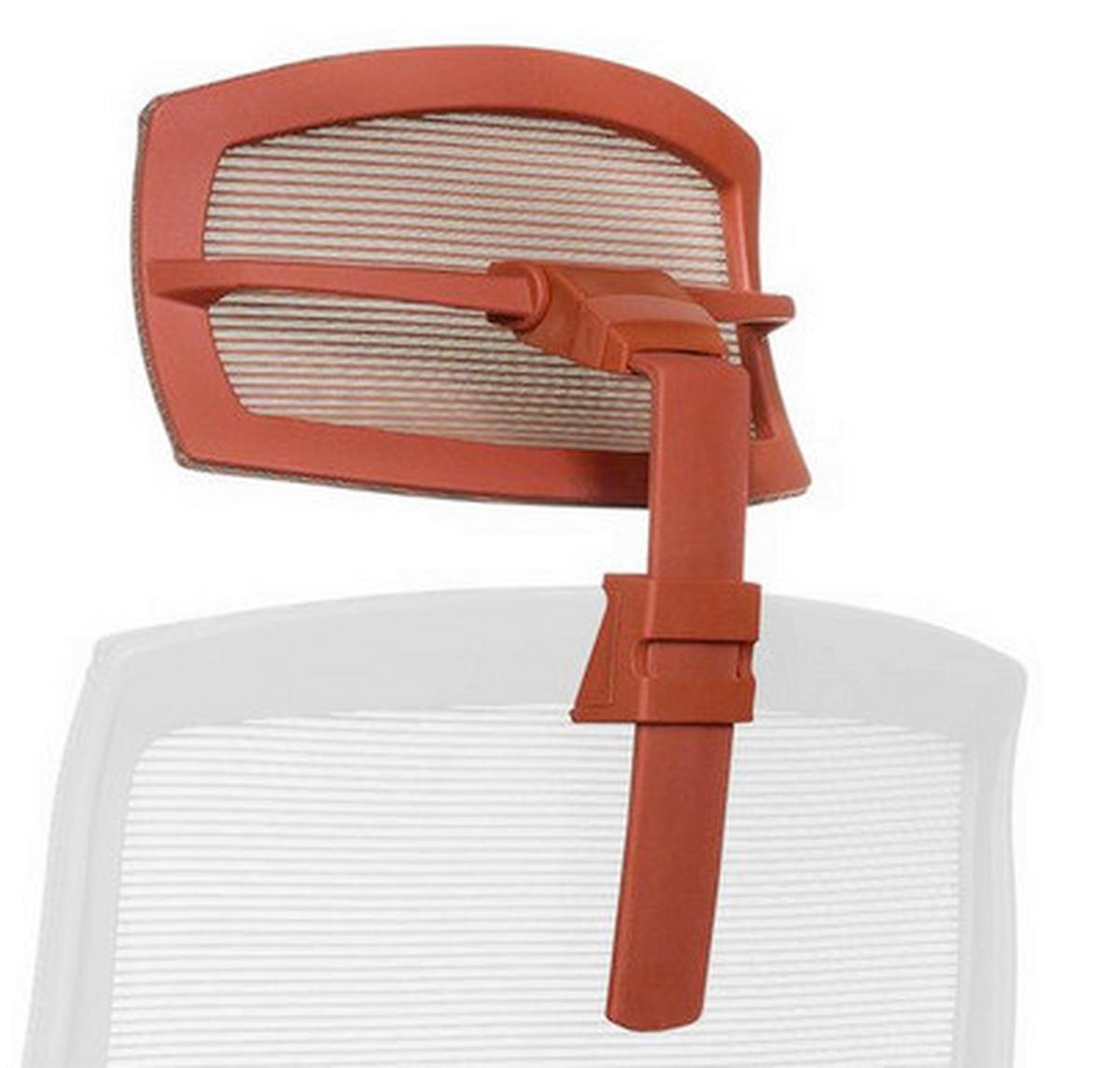 Naslon Za Glavo Aspen, Rdeča - rdeča, Moderno, umetna masa/tekstil (29/15-30/12cm) - MID.YOU