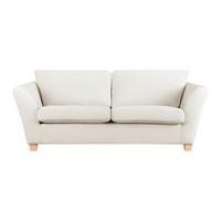 3-Sitzer-Sofa Devado Beige - Beige/Naturfarben, Holz/Textil (216/70-85/95cm) - Mömax