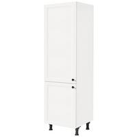 Geräteumbauschrank Cascada Weiß - Schwarz/Weiß, MODERN, Holzwerkstoff/Metall (60/216,6/58cm) - Nobilia