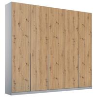 Ormar Sa Klasičnim Vratima Alabama - boja aluminijuma/svetlosiva, Moderno, pločasti materijal (226/229/54cm) - Modern Living