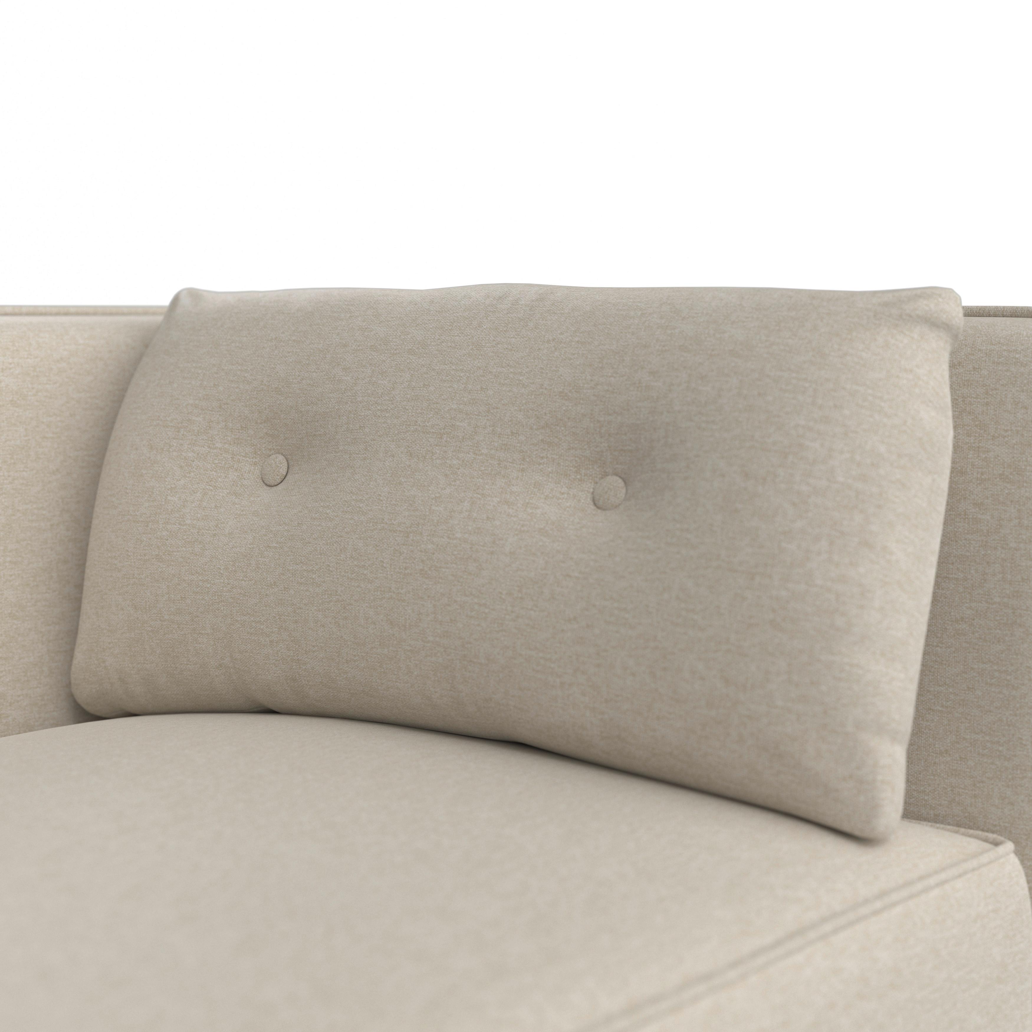 RECAMIERE FANNY - gråbrun/naturfärgad, Modern, trä/textil (154/55/73cm) - Bessagi Home