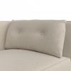 RECAMIERE FANNY - gråbrun/naturfärgad, Modern, trä/textil (154/55/73cm) - Bessagi Home