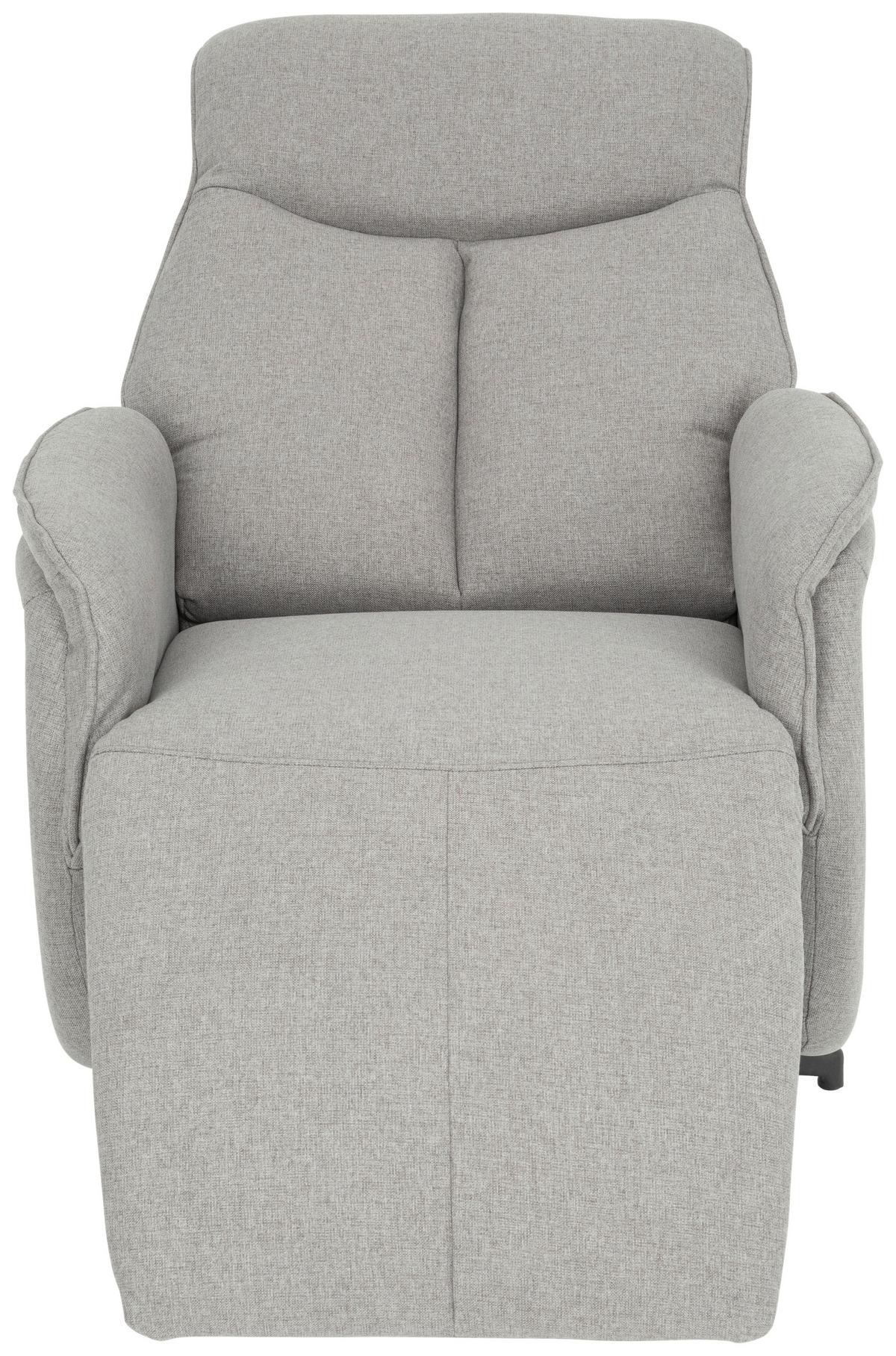 FOTEL TELEWIZYJNY TANJA - czarny/szary, Design, metal/tkanina (71/105/85cm) - MID.YOU