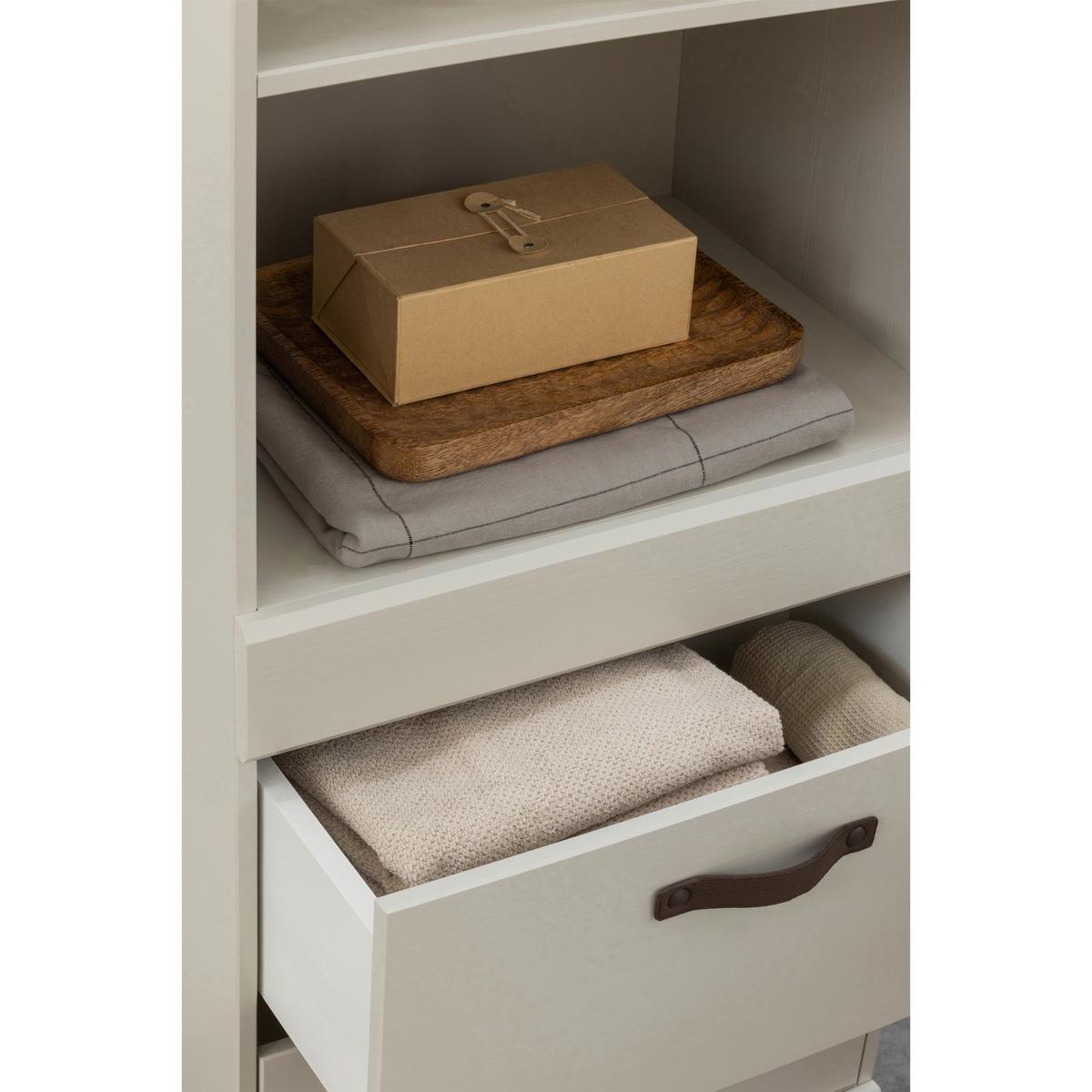 Mehrzweckschrank Bold Weiß - Weiß, Design, Holz (54/215/43cm) - Livetastic