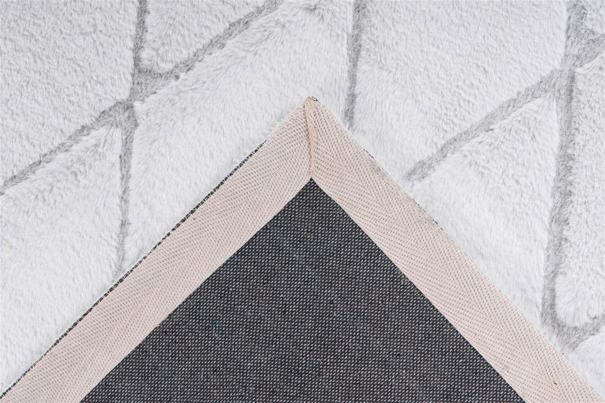 TEPPICH VIVICA 225 WEIß / GRAUBLAU - Weiss/Grau, Konventionell, Textil (160/230cm) - Kayoom