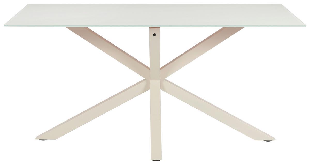 Jedilna Miza Vanda, Kašmir, 160x90 - kašmir, Moderno, kovina/steklo (160/90/75,5cm) - P & B