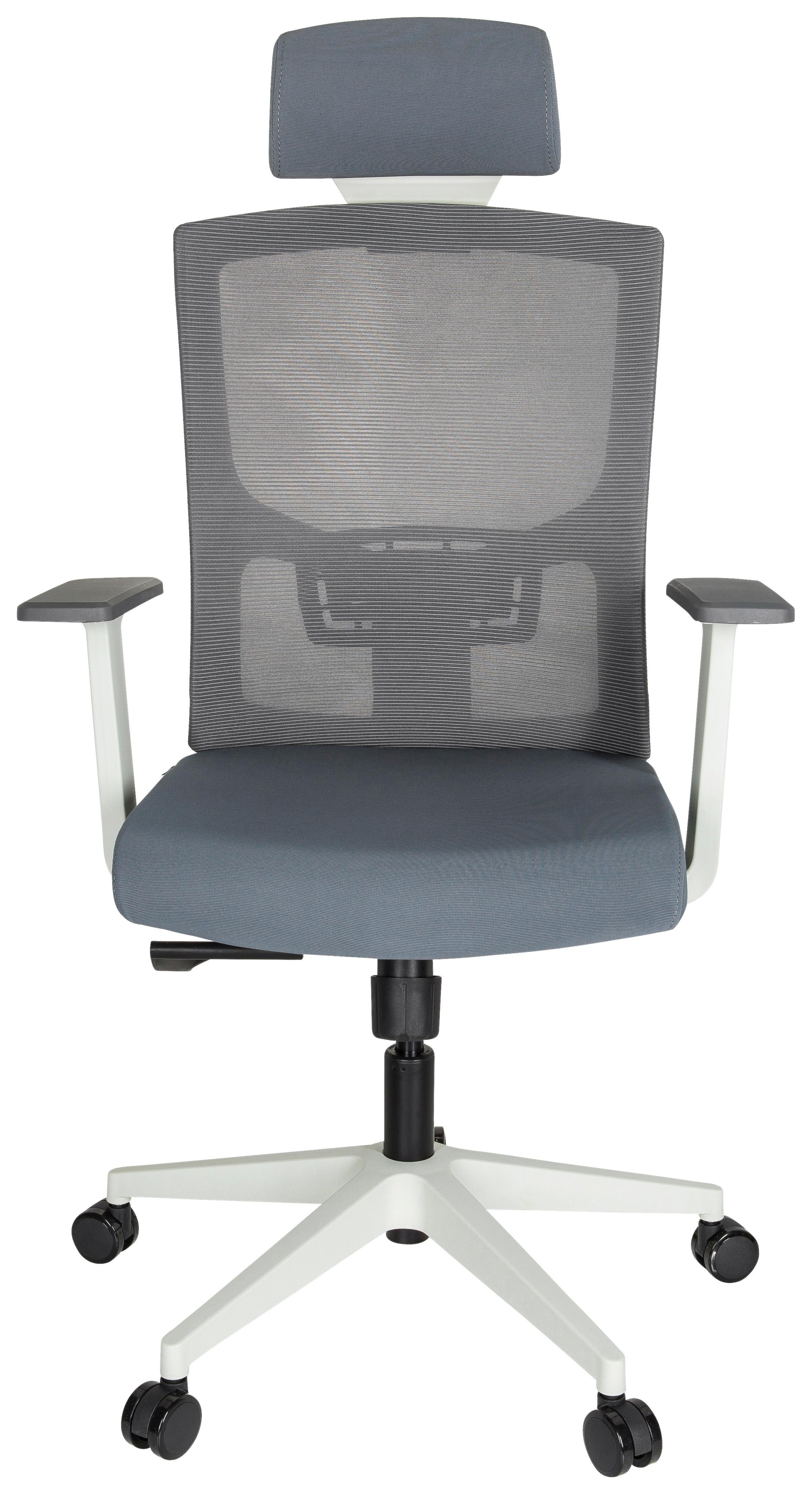 Pisarniški Stol Captivo Base W, Siva - siva/bela, Moderno, umetna masa/tekstil (70/135/58cm) - MID.YOU