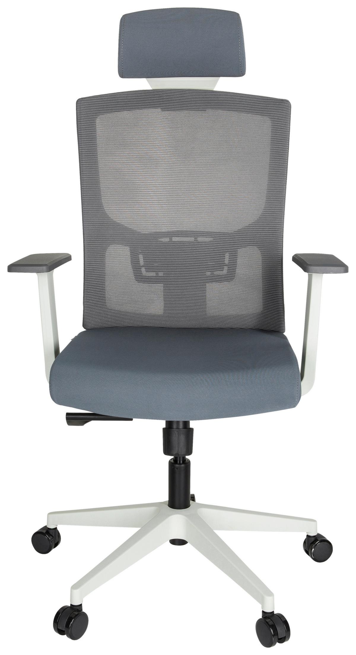 Pisarniški Stol Captivo Base W, Siva - siva/bela, Moderno, umetna masa/tekstil (70/135/58cm) - MID.YOU
