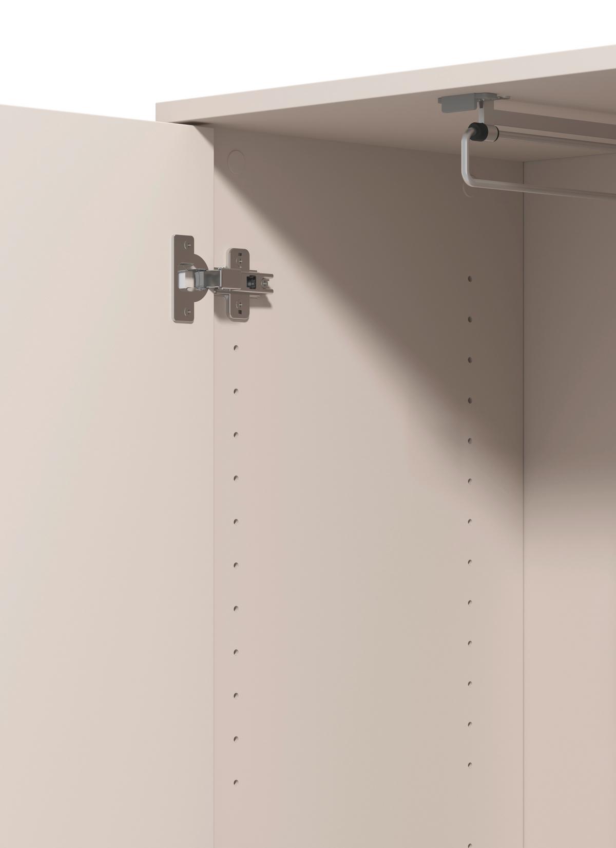 Garderobenschrank Arran Kaschmir - Kaschmir, Modern, Holzwerkstoff (55/206/40cm) - Mömax