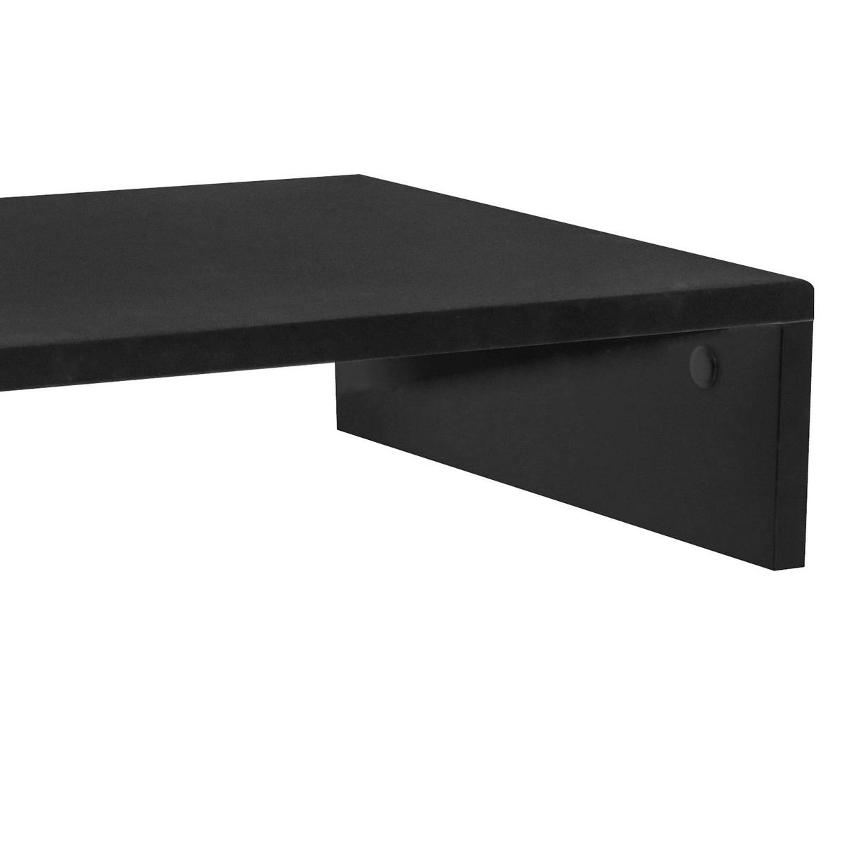 Tv-rátét Fekete Aktion - fekete, Modern, faalapú anyag (70/12,8/35cm)