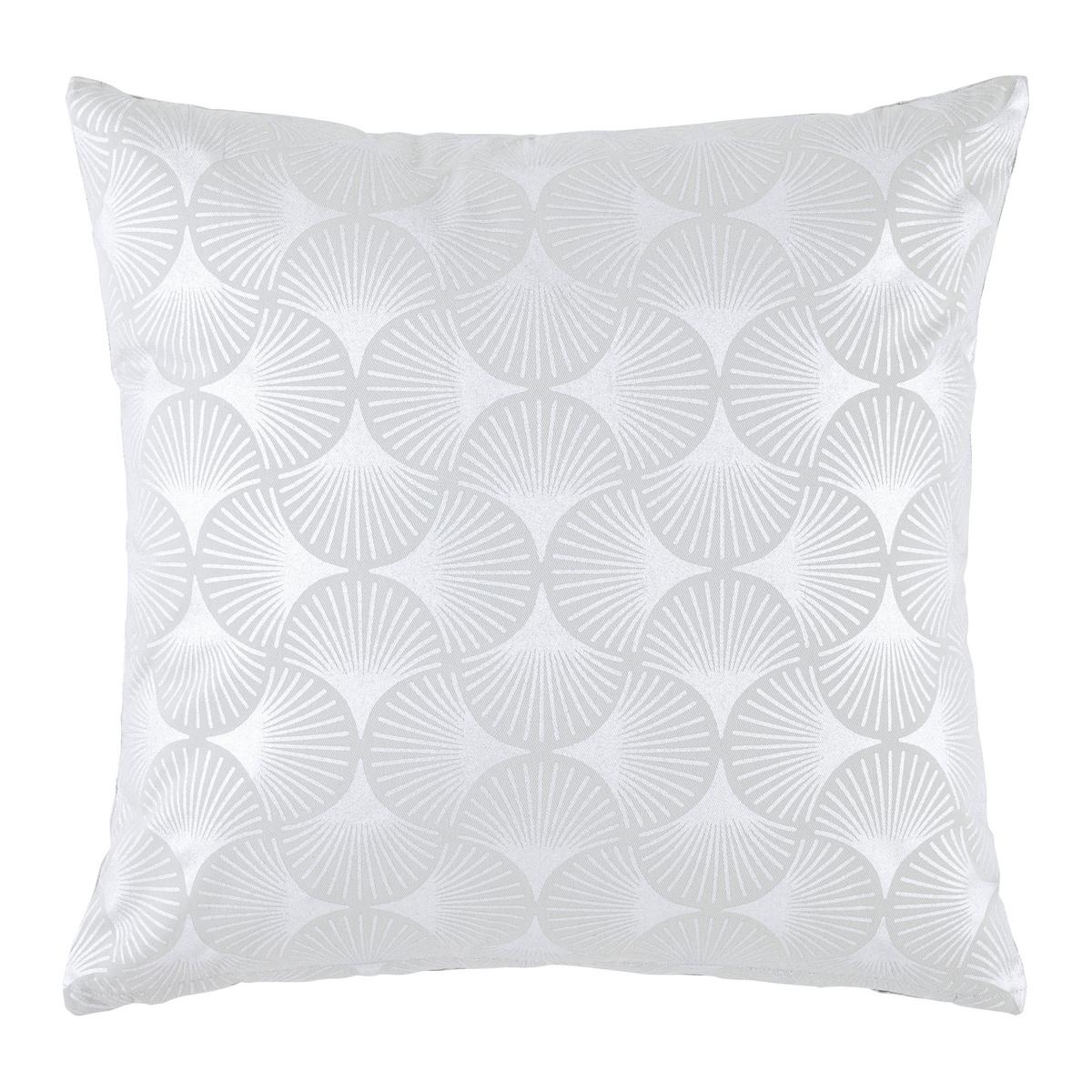 Díszpárna Shiny Gingko 45/45 - ezüstszínű, Romantik / Landhaus, textil (45/45cm) - Mömax