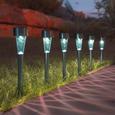 Solarleuchte Alois max. 0,06 Watt, 6er Set - Klar/Edelstahlfarben, Kunststoff/Metall (4,7/4,7/35cm) - Mömax modern living Solarleuchte Alois max. 0,06 Watt, 6er Set - Klar/Edelstahlfarben, Kunststoff/Metall (4,7/4,7/35cm) - Mömax modern living