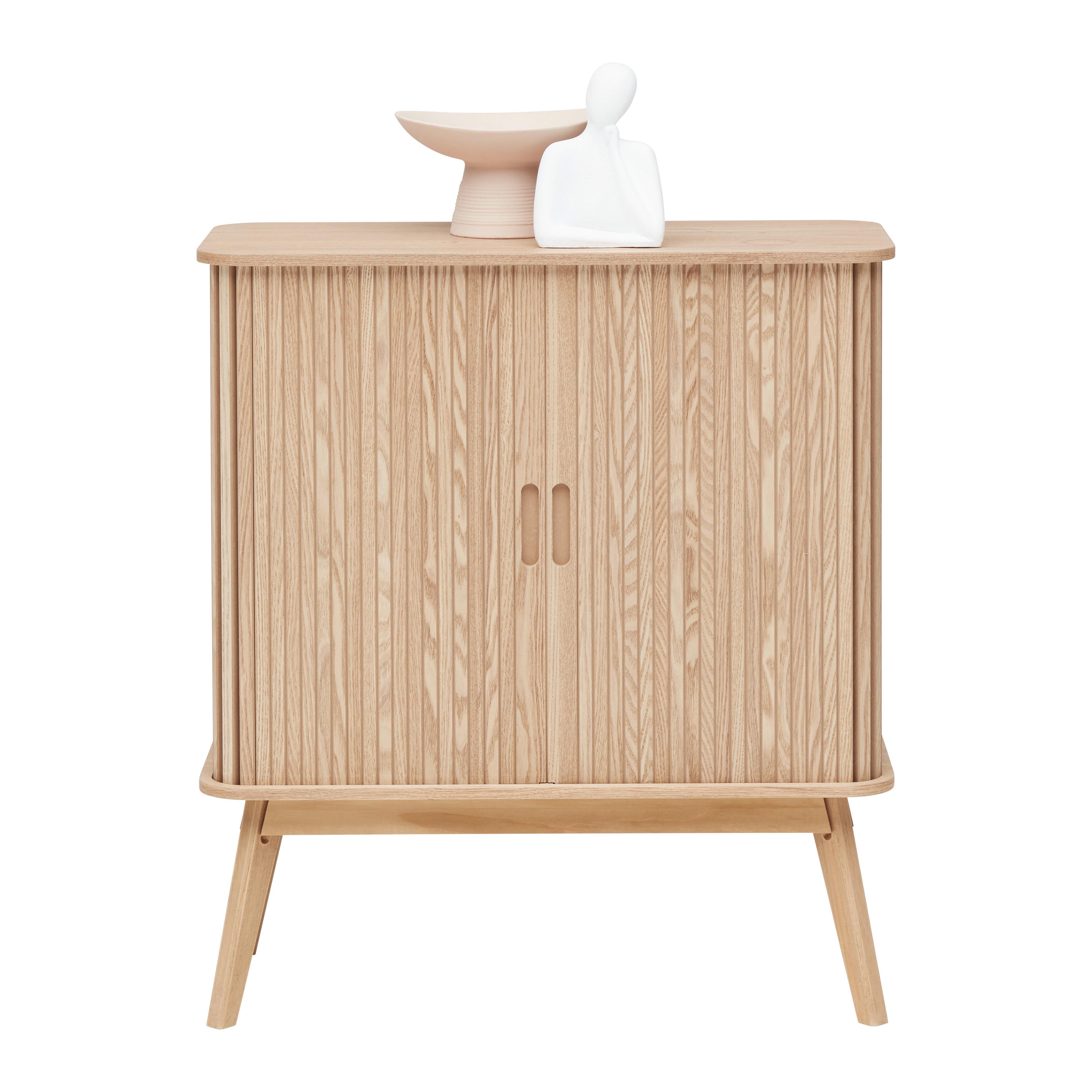 BYRÅ SKANDY - naturfärgad, Modern, trämaterial/trä (70/80/30cm) - Premium Living