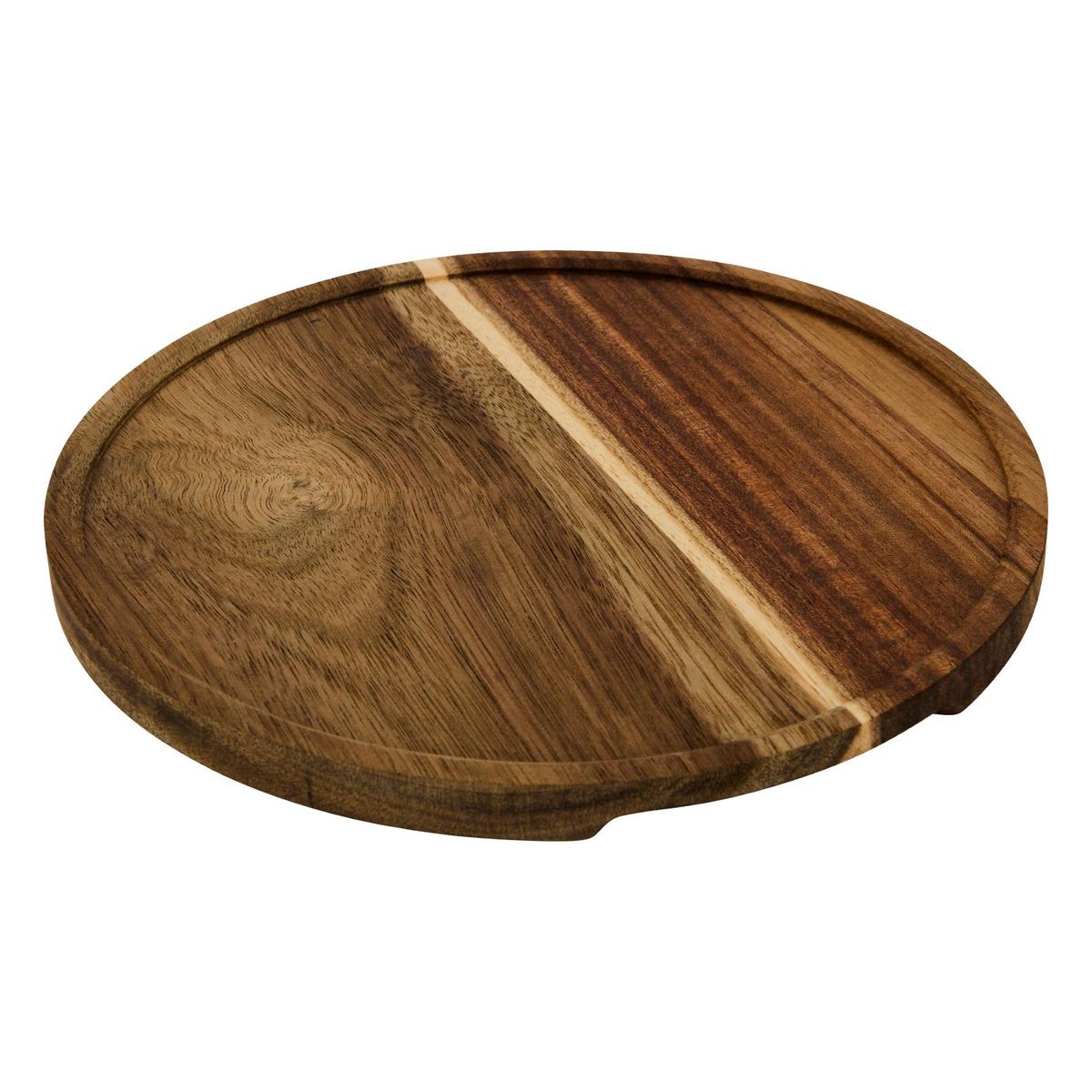 Set boluri gustări Egan 3/1 - alb/culoare lemn acacia, Basics, ceramică/lemn (20/7cm)