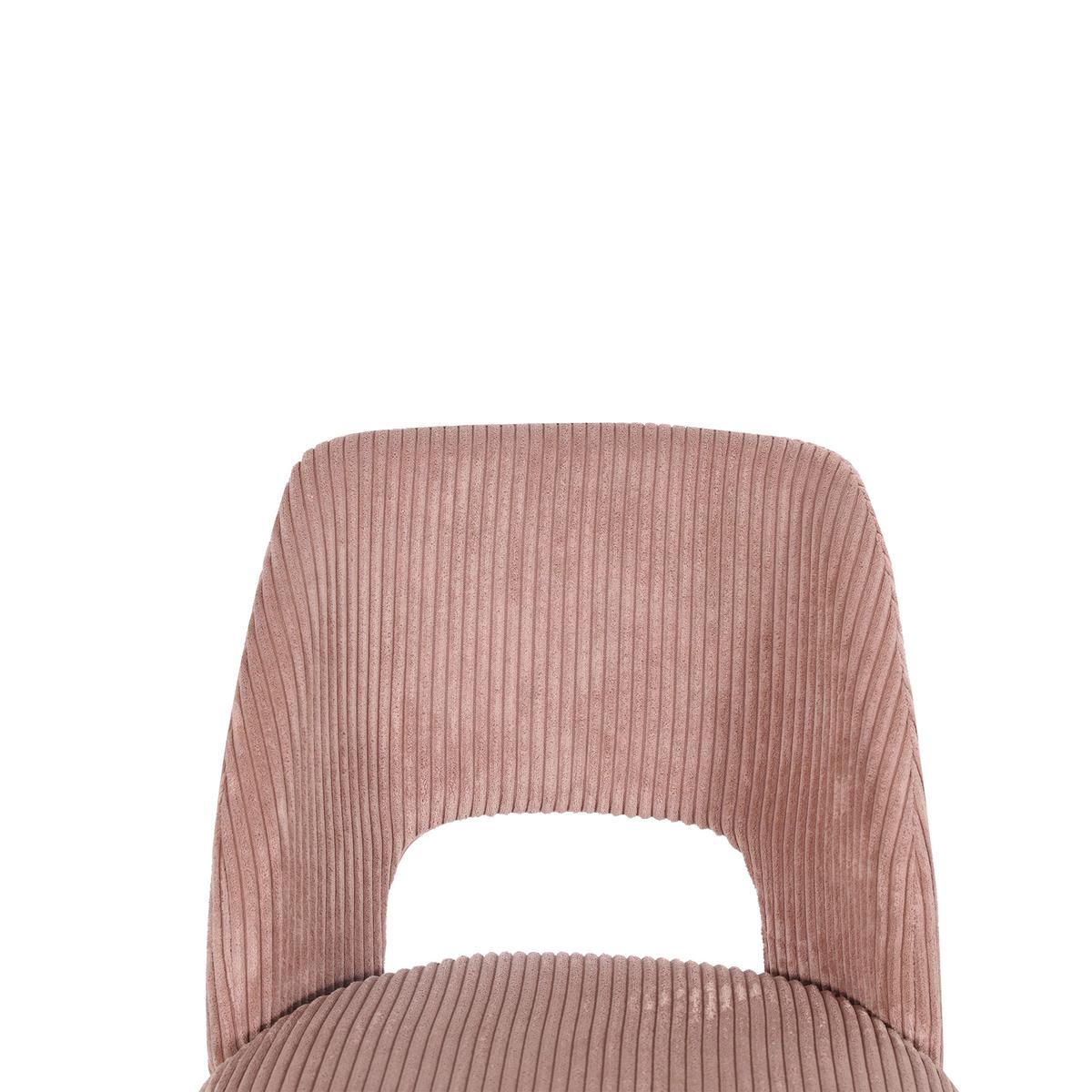 Stol Zoe, Roza - roza/črna, Trendi, kovina/tekstil (51/82/57cm) - Mömax