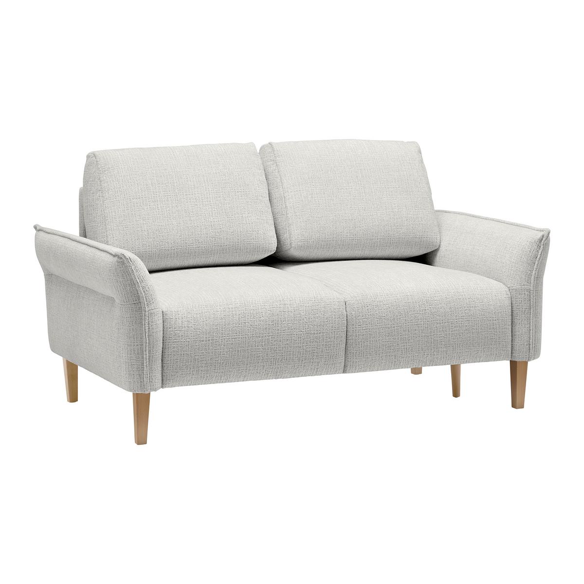 CANAPEA CU 2 LOCURI CUSTOM - gri deschis/crem, Modern, textil (150/85/92cm) - Mömax