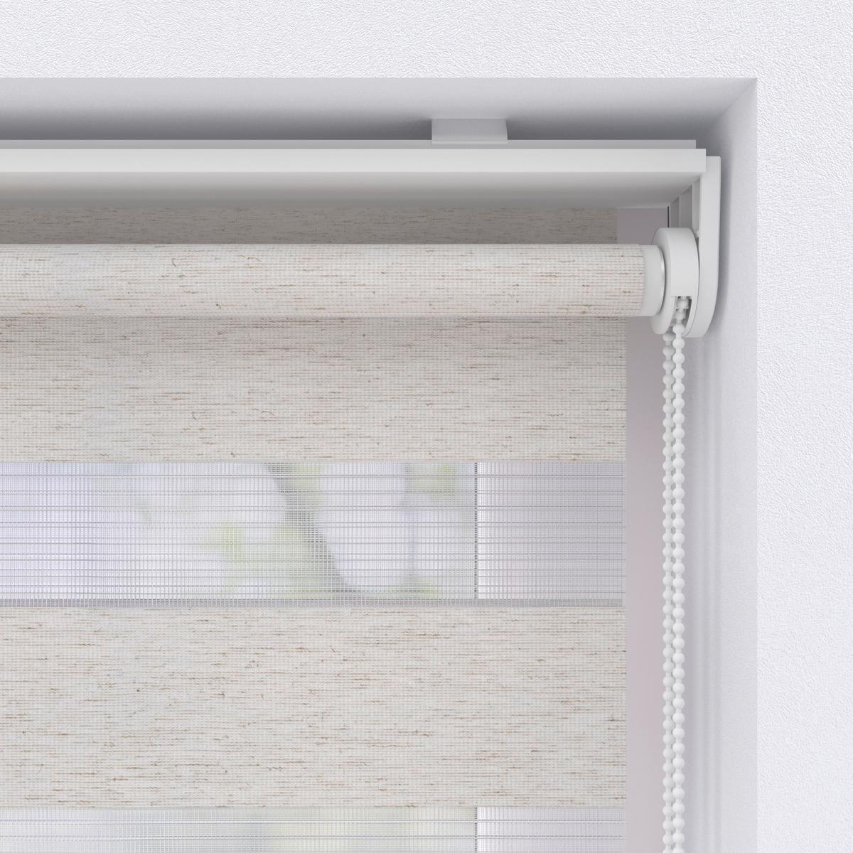 ROLETA PODWÓJNA MINI - kolor naturalny, Basics, tkanina (60/150cm)