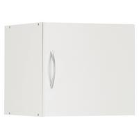 Aufsatzschrank in Weiss - Weiss/Alufarben, Konventionell, Holzwerkstoff/Kunststoff (45/40/40cm) - Mömax