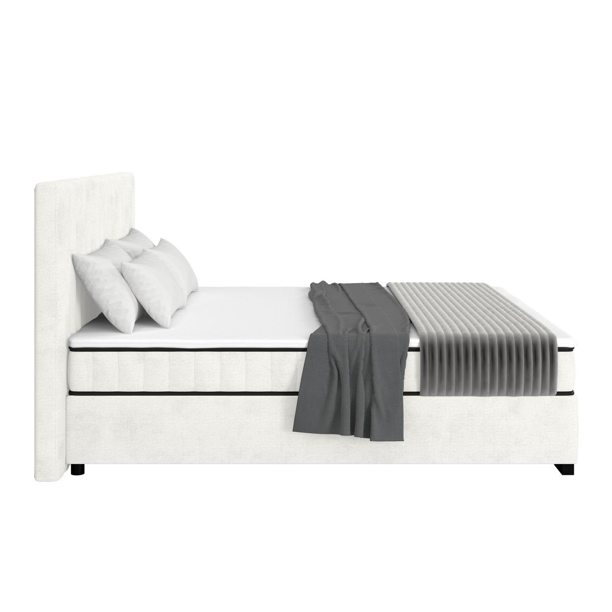 Box Krevet Maya C - crna/krem, Moderno, drvni materijal/drvo (200/220cm) - Based