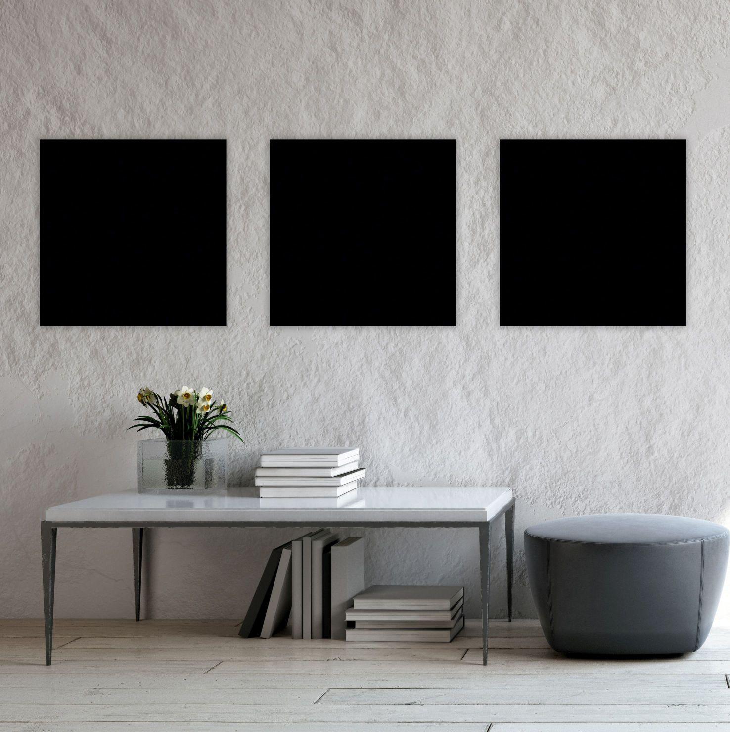 PANEL AKUSTYCZNY PET 11202A BLACK - ciemnoszary, Konventionell, tworzywo sztuczne/tkanina (52/52/0,6cm) - Jangal