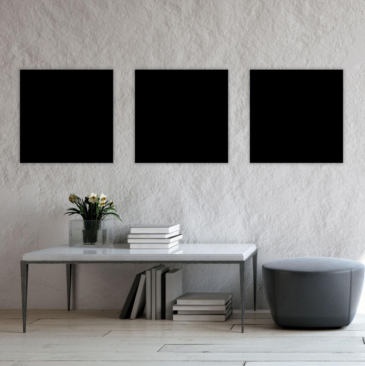 PANEL AKUSTYCZNY PET 11202A BLACK - ciemnoszary, Konventionell, tworzywo sztuczne/tkanina (52/52/0,6cm) - Jangal