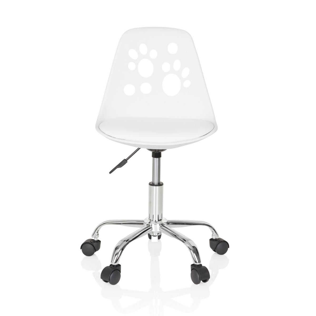 Mladinski Vrtljivi Stol Fancy I, Bela - bela, Moderno, umetna masa/tekstil (40/72-82/44cm) - MID.YOU