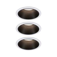 LED-Spot Cole in Schwarz/Weiß max. 3x6,5 W - Schwarz/Weiß, Basics, Kunststoff/Metall (8,8cm) - Paulmann