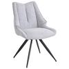 Stolica Ava - siva/crna, Design, metal/tekstil (57/90,5/64,5cm) - Premium Living