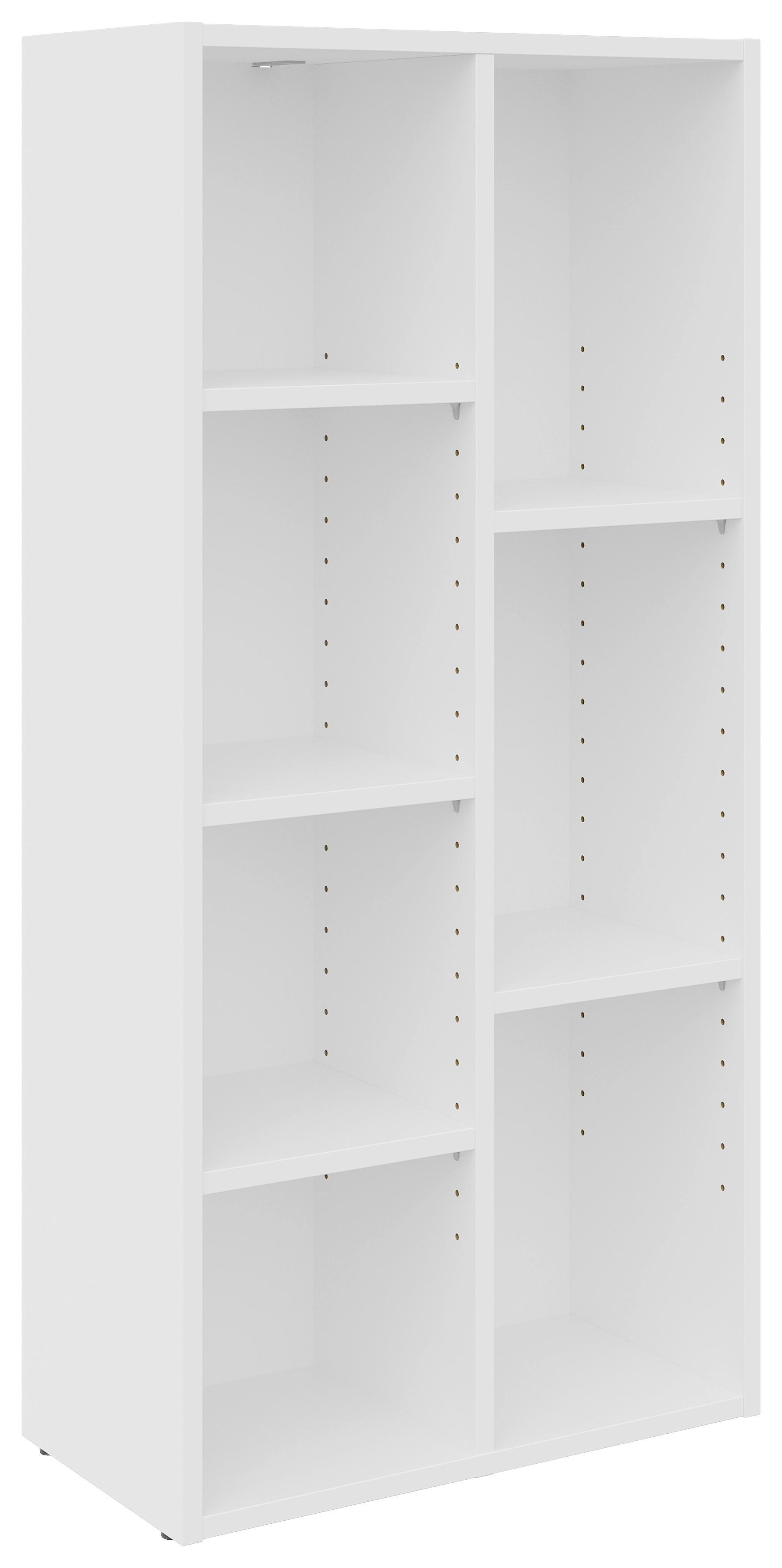 REGAŁ SWIFT - biały, Basics, materiał drewnopochodny (50/106/26cm) - Boxxx