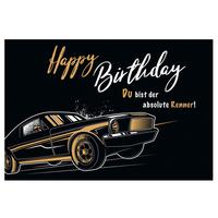 Glückwunschkarte Edelschwarz Multicolor - Basics, Papier (18/13cm)