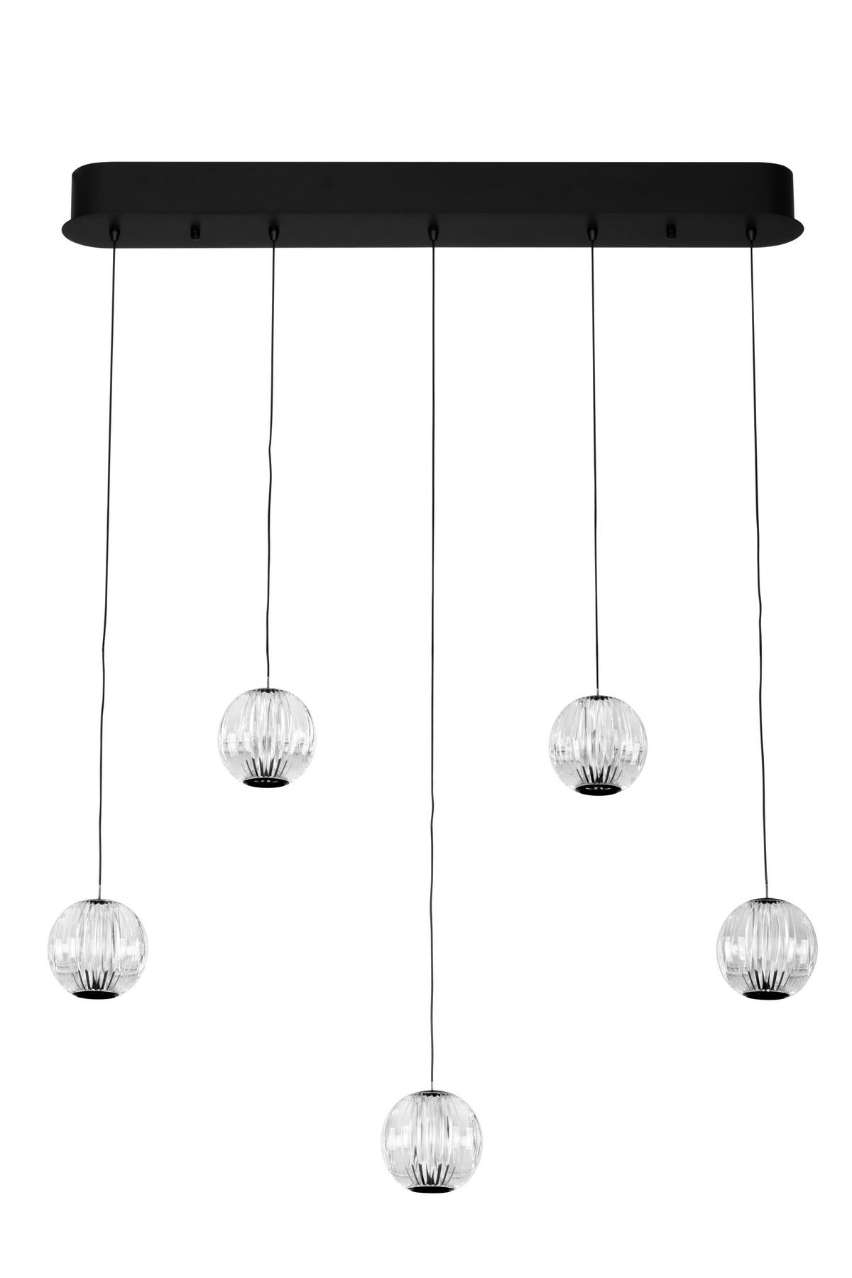 LAMPA WISZĄCA LED NEW YORK *DK* - przejrzysty, Design, tworzywo sztuczne/metal (84/11/150cm) - Dieter Knoll