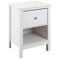 Éjjeliszekrény Chilly Home - ezüstszínű/fehér, Konventionell, fém/fa (47/66/39,5cm)