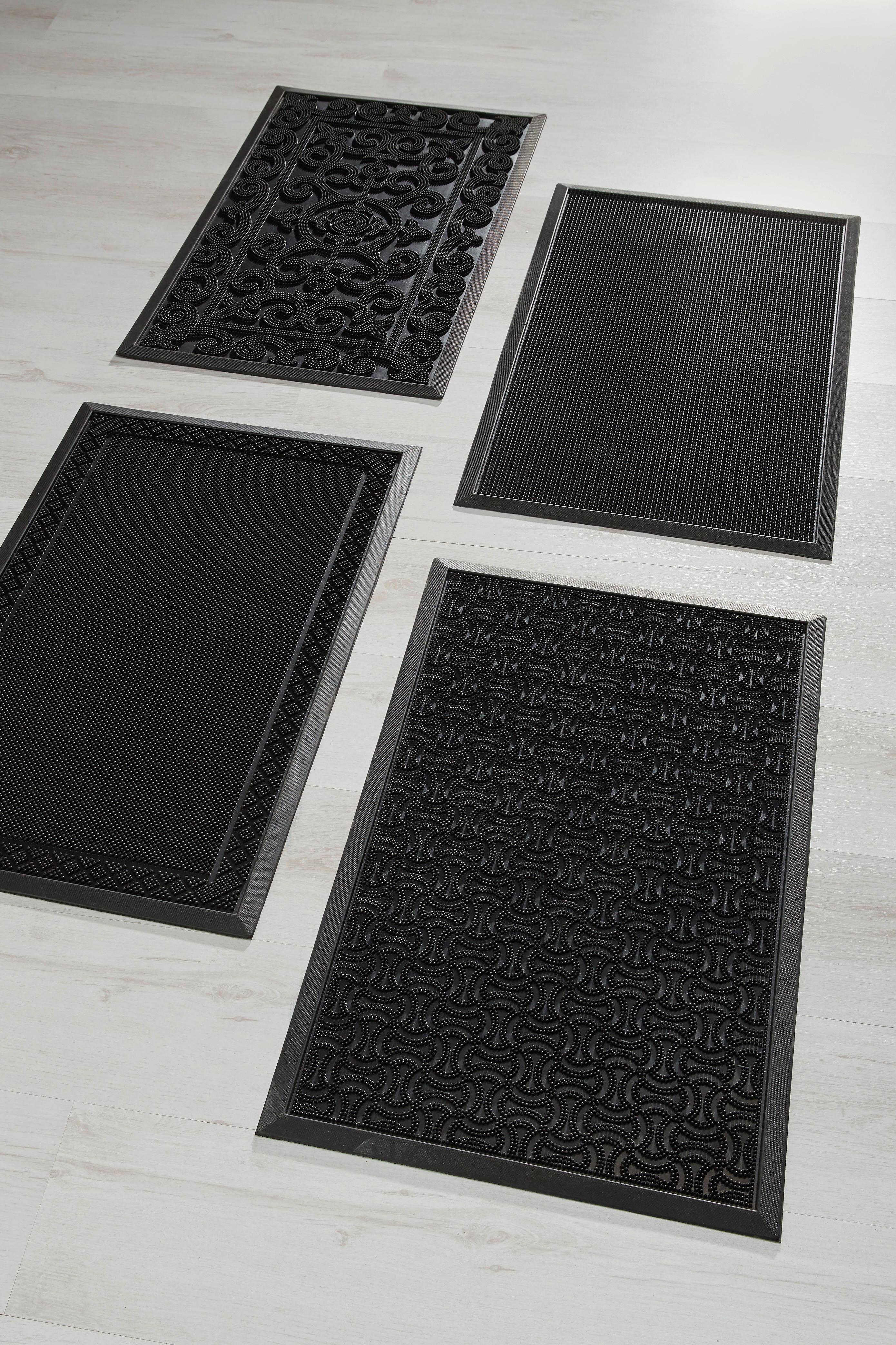 DÖRRMATTA LINUS - svart, plast (60/80cm) - Mömax