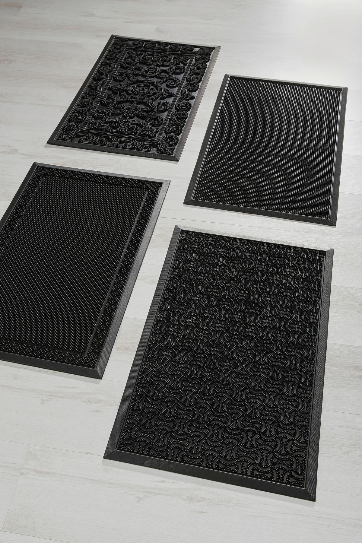 Predpražnik Linus - črna, umetna masa (60/80cm) - Mömax