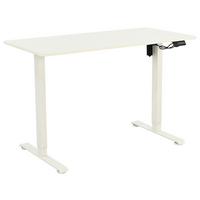 Radni Stol Charlie - bijela/crna, Moderno, drvni materijal/metal (120/60/72-118cm) - Modern Living