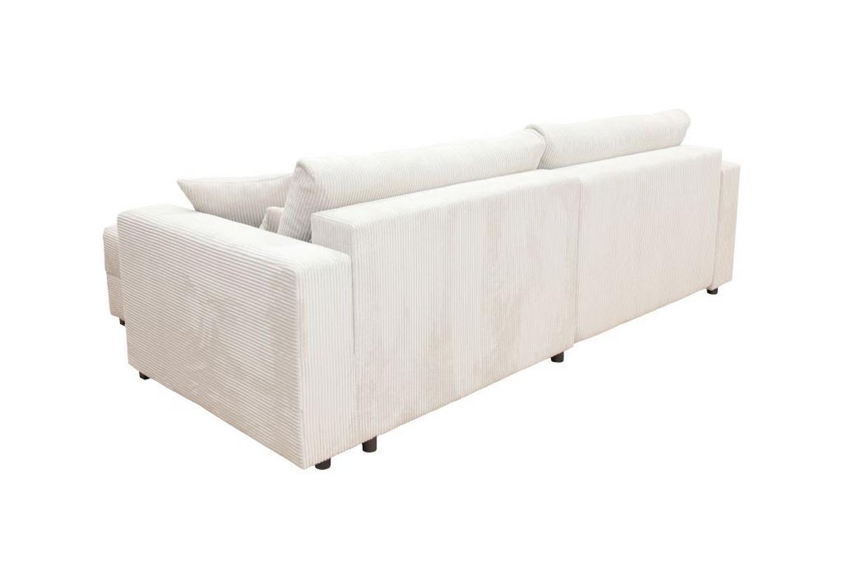 Kutna Garnitura Xela - bijela/crna, Moderno, tekstil (265/170cm) - Modern Living